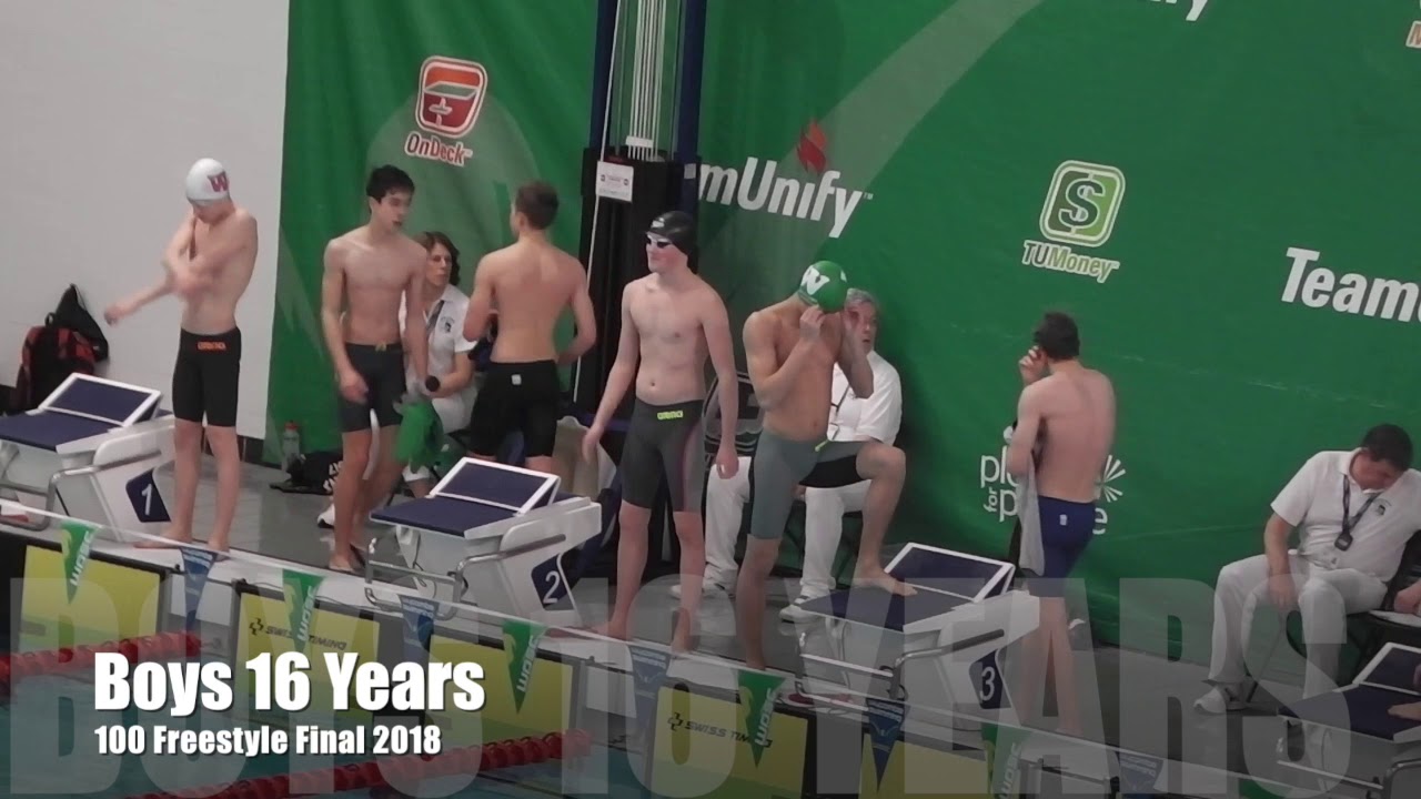 BSBASA Boys 100 Freestyle Senior Finals 2018