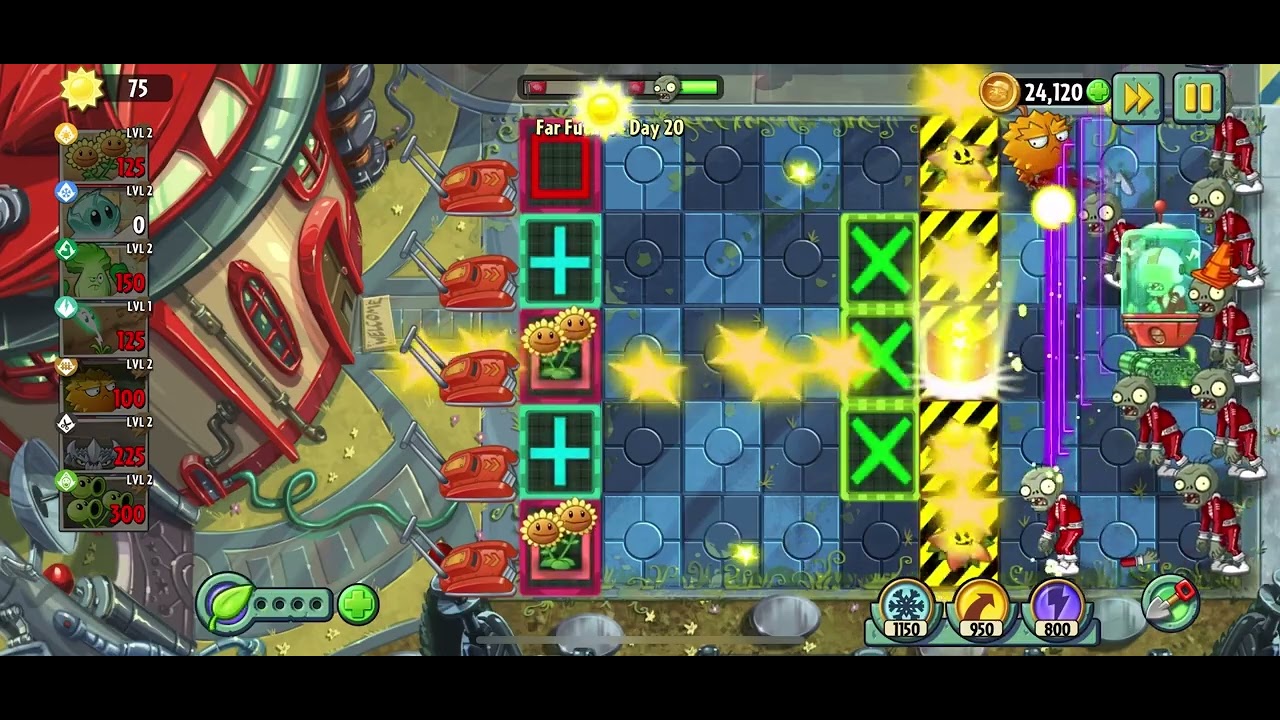 Plants vs Zombies 2 - Far Future - Day 20 - 2023 - YouTube