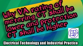Why VA rating of metering CT shall be lower and protection CT shall be higher