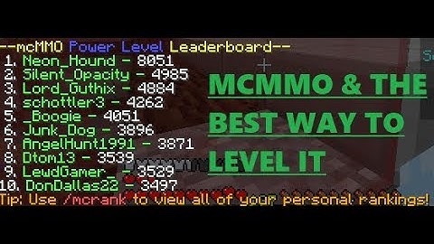 McMMO Skills & the best way to level them up (IMO)