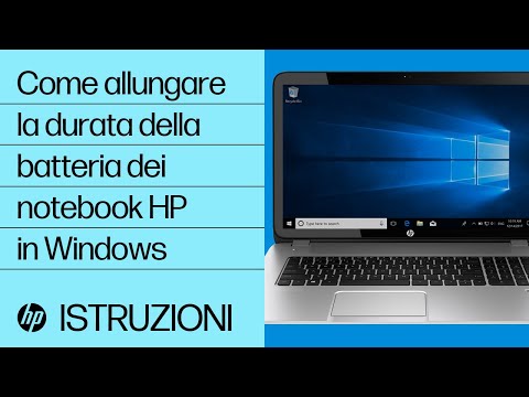 Come allungare la durata della batteria dei notebook HP in Windows