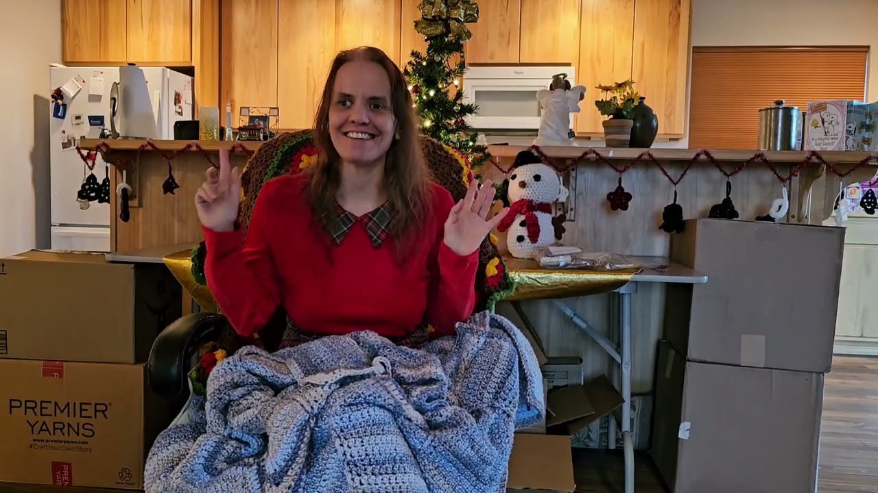Finish it Friday 35 Blooming flower blanket free crochet pattern