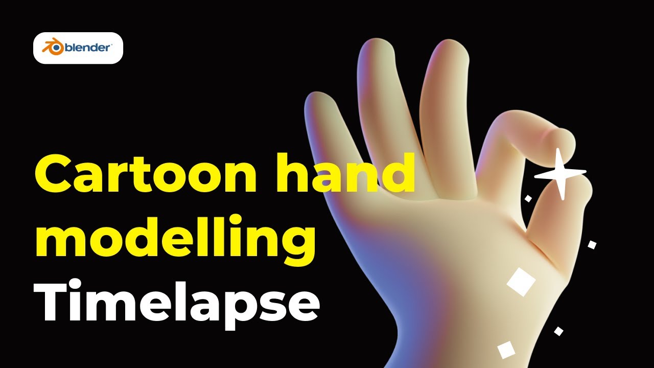 Blender Cartoon hand modelling (Timelapse) YouTube