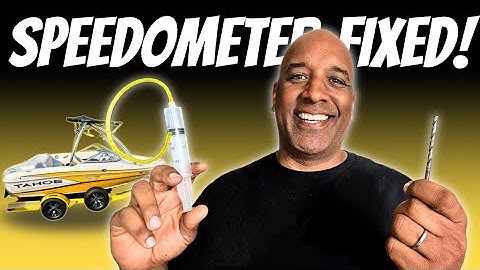 BOAT SPEEDOMETER NOT WORKING? TRY THIS 
