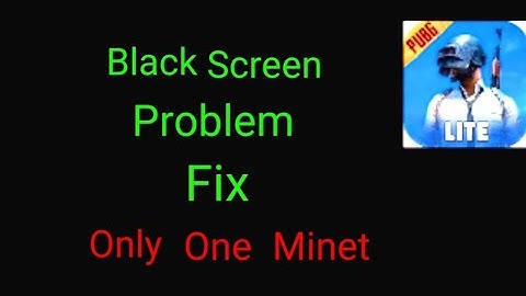 🥰 Black Screen Problem Fix|| Pubg Mobile Lite||Problem solve 💯
