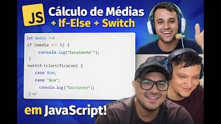 Código calcular média, if else, switch. Professor Clovis(algoritmo em javascript) CESUCA