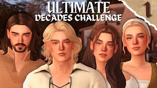 ULTIMATE Decades Challenge! | The beginning... | Ep 1 - 1300 | The Sims 4