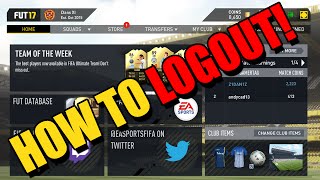 Fifa 17 Web App- How To Logout! (Easiest Way) screenshot 5