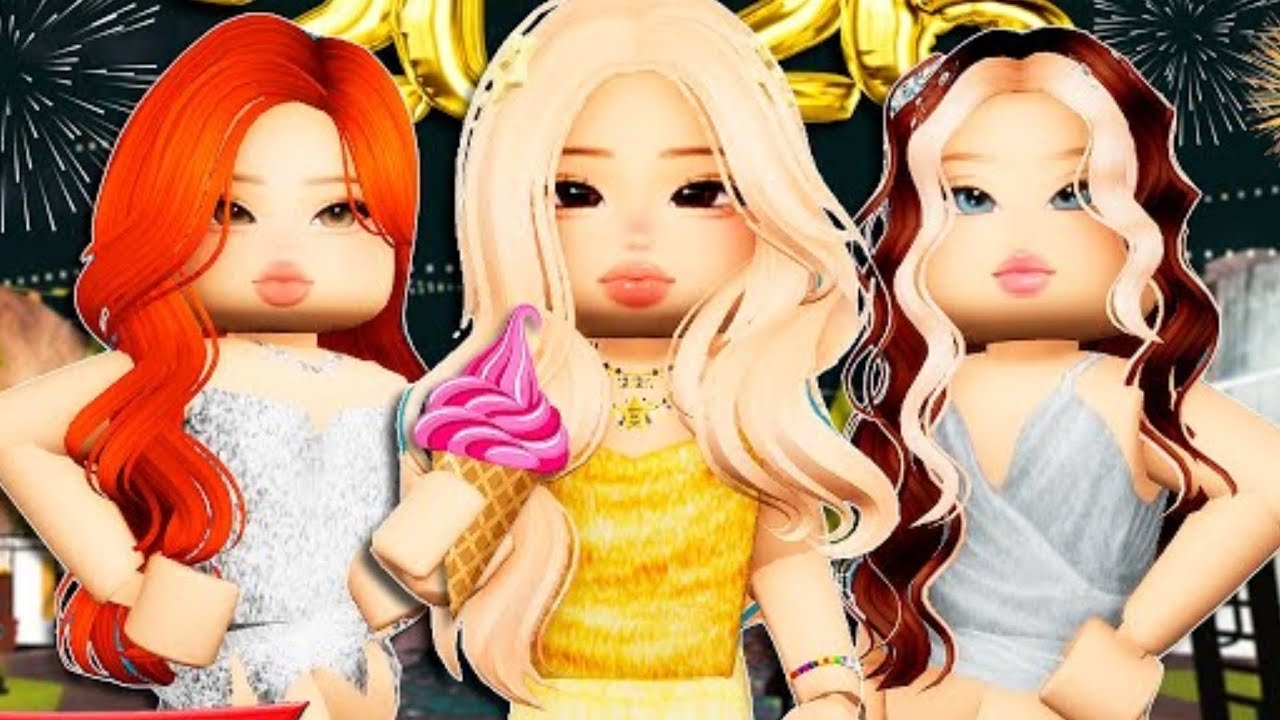 AS MENINAS VIAJARAM PARA PASSAR O ANO NOVO | Historinhas Brookhaven Rp Bibi e Lud 