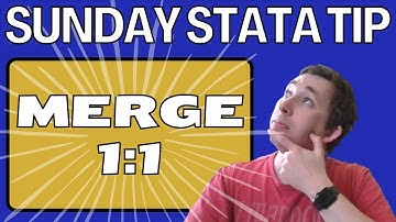 90 Seconds to Master 1:1 Merging in Stata