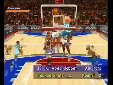 Slam 'n Jam '96 featuring Magic & Kareem Sega Saturn Gameplay [No Commentary]