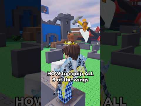 How to equip all 3 wings #roblox #robloxthehunt #robloxevent #fyp