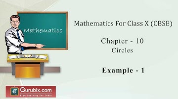 Expl 1 : Prove that in two concentric circles, the chord of the... Ch 10 | Math for Class X CBSE