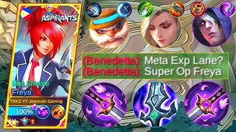 UNDERRATED BUILD ON FREYA IS NEW OVERPOWERED😱!!! | DAMAGE HACK | FREYA BEST BUILD 2022 | MLBB✓