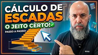 COMO CALCULAR UMA ESCADA DO JEITO CERTO? - EXPLICANDO PASSO A PASSO