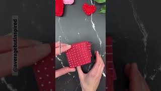 Dollar Tree DIY Valentine’s Decor: Wood Block Gift Stack #shorts #valentinesdaycraft #dollartreediy