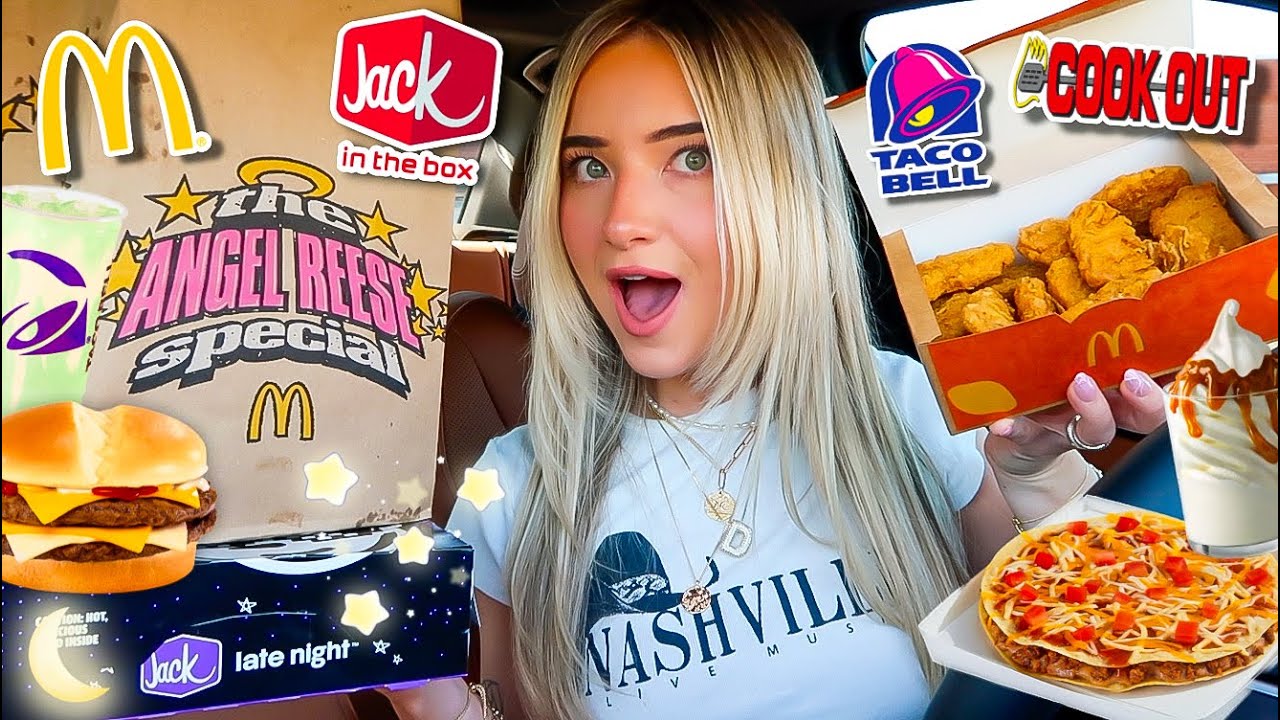 Eating LATE NIGHT Fast Food Munchies For 24 HOURS!
