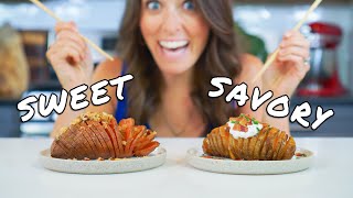 How to Make Hasselback Potatoes with a Quick Trick! (2 Delicious Ways)