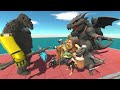 Brainrot animals team  vs Kaiju king kong Animal Revolt Battle Simulator