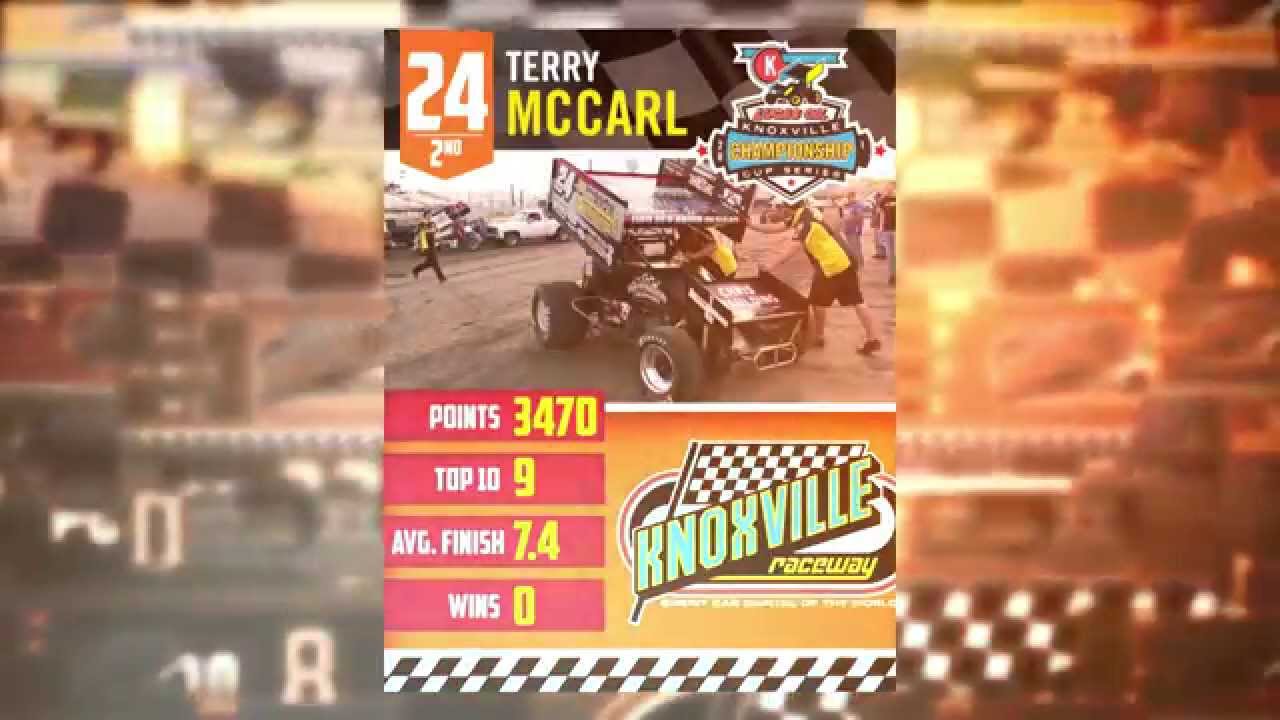 Knoxville Raceway 410 2nd place points finisher Terry McCarl YouTube