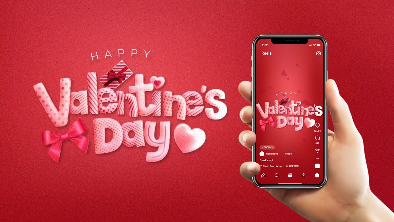 Happy Valentines Day Motion Graphics 2023 | Royalty Free | All Social Media Sizes