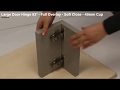 Full Overlay 93 Degree Clip On Soft Close HInge - Hinge Motion Preview