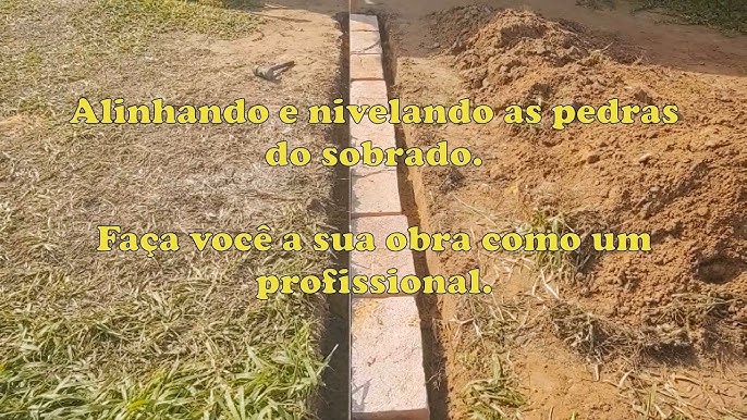 Como fazer a base do muro de pedra. CASAL MAIS GUERREIRO DA