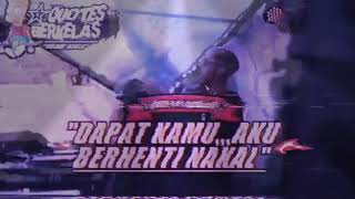 Dapat kamu,aku berhenti nakal 😉