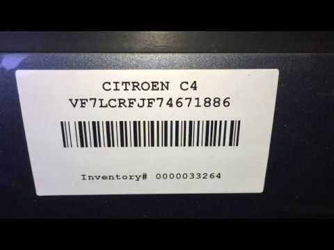 Vin номер citroen c4