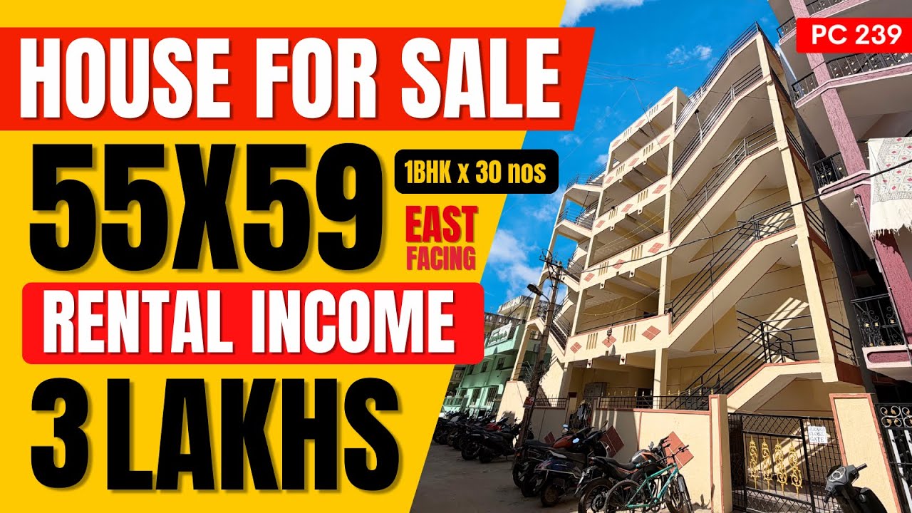 🔥HOUSE for SALE in BANGALORE🤑3 Lakhs Monthy Rental Income✅ Independent House for sale in Bangalore