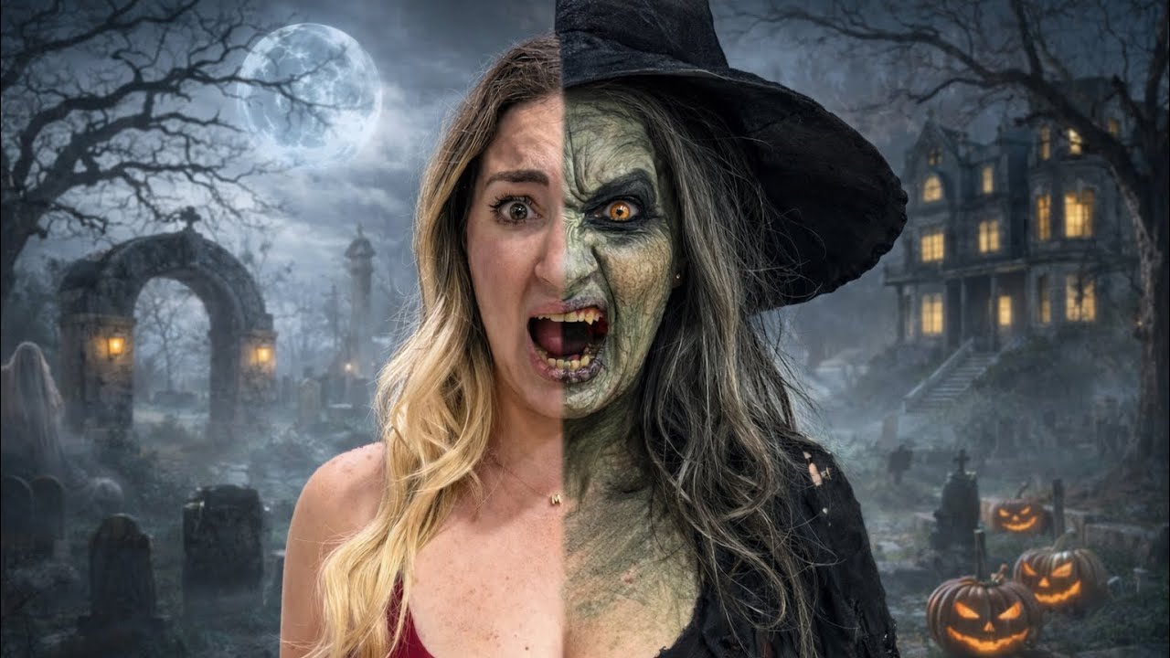 I TURNED INTO A SCARY WITCH...