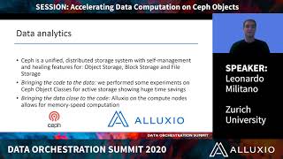 Accelerating Data Computation on Ceph Objects using Alluxio
