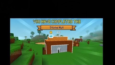 Block craft 3D, how to build well,and stone hut.