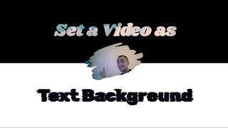 set video as text background in HTML5 using CSS
