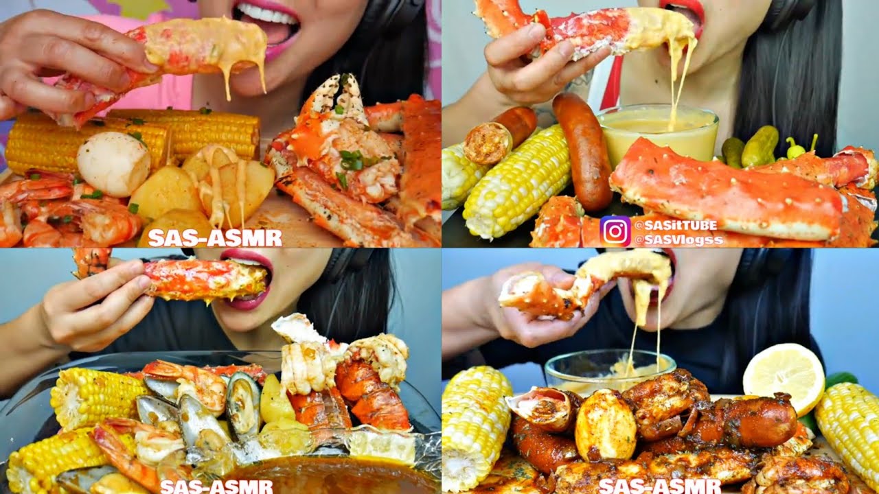 SAS-ASMR COMSUMING *SEAFOOD BOIL ALL TIME😋❤️|Muksavory🦋✨