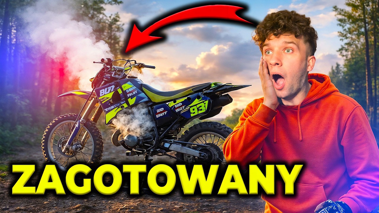 Test Wytrzymałości STAREGO  MOTOCYKLA - w Terenie u Bowi