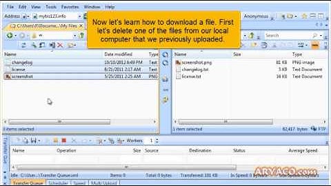 Uploading files using SmartFTP