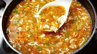 Chicken Hot and Sour soup | Restaurant style Spicy chicken soup Recipe by Cook with Farooq