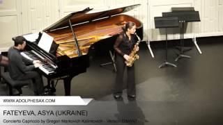 Dinant 2014   Fateyeva, Asya   Concerto Capriccio by Gregori Markovich Kalinkovich