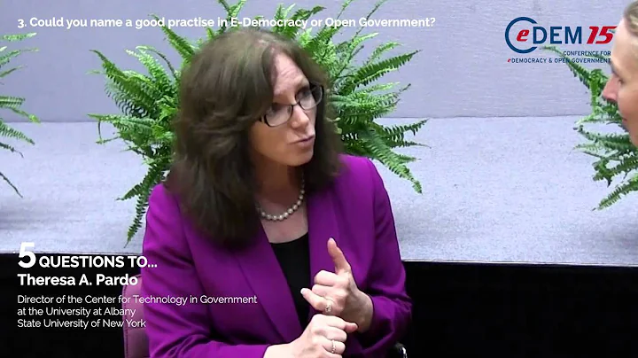 5 questions to Theresa A. Pardo #CeDEM15
