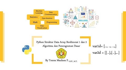 Day-9 Python Struktur Data Array: Array Berdimensi 2 (Part-C)