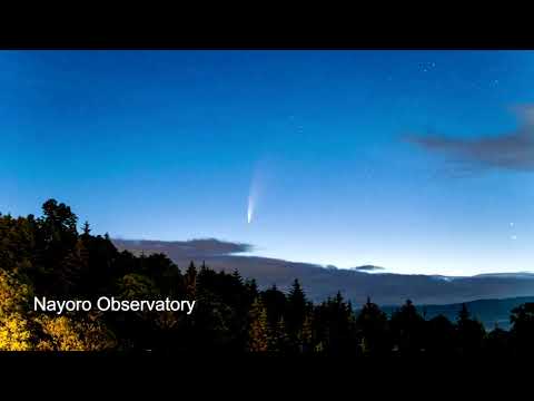 Comet Neowise blazes in Japanese sky