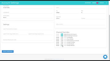 Account Settings in Zentail