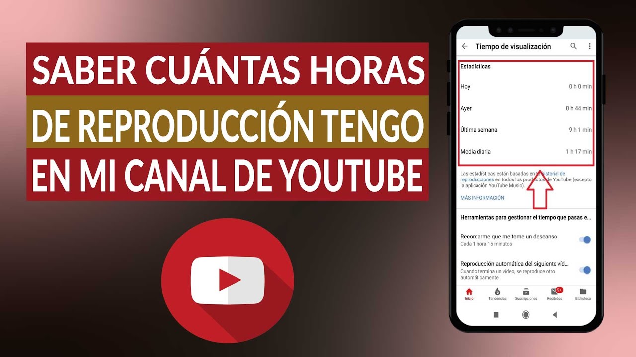 Cómo saber cuántas horas de reproducción tengo en mi canal de YOUTUBE