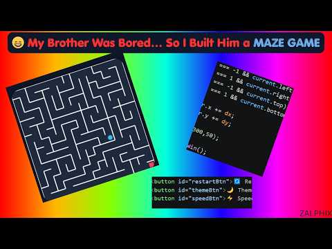 I made a Maze Game with a few Simple AI Prompts! (HTML, CSS & JS)