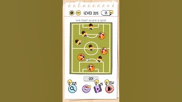 We must score a goal | Brain 🧠 out 1 | Level 203 #brainout #subscribe #viral #shorts