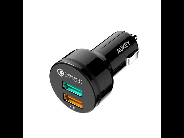 Quick Charge 3.0 AUKEY Car Charger with Dual Ports - USB Car Charger - Car Cell Phone Charger