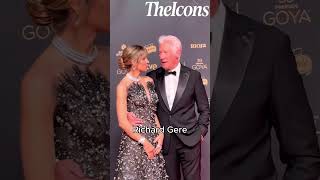 Richard Gere With His Beautiful Wife At A Premiere In Mexico🫔#richardgere