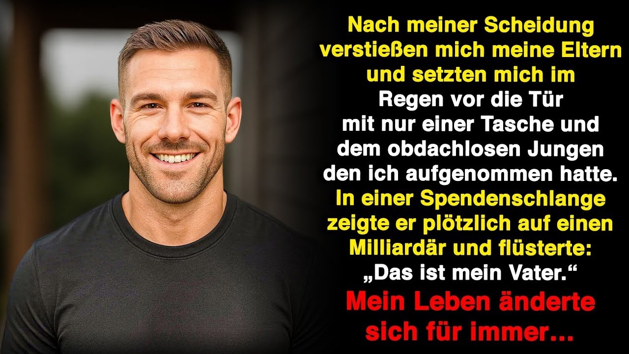 Im Regen verstoßen, mit einem Kind allein – dann zeigte er auf einen Mann und flüsterte…