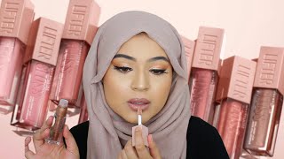 NEW MAYBELLINE LIFTER GLOSSES REVIEW & SWATCHES ON MEDIUM/TAN SKIN | LIPSTICK COMBOS